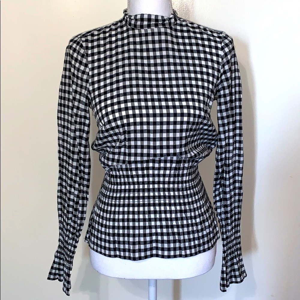 H&M Black/White Blouse